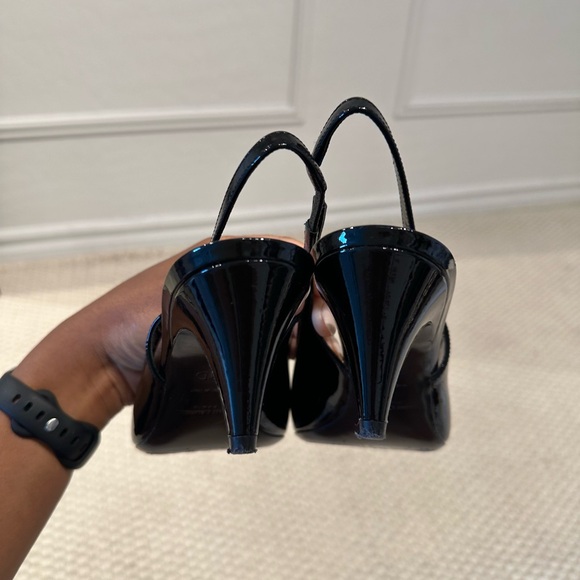 Saint Laurent Patent Leather Slingback Pumps - Picture 4 of 4